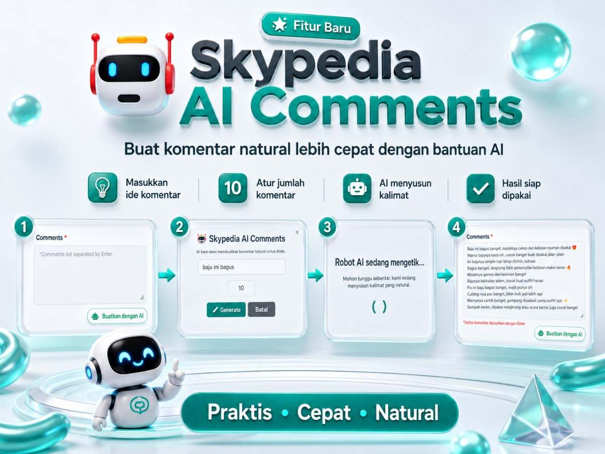 Skypedia AI Comments: Buat Komentar Marketing Menarik untuk Promosi di Media Sosial